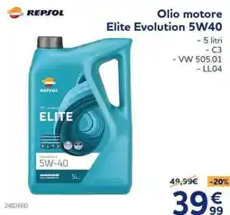 Norauto Olio motore Elite Evolution 5W40 offerta