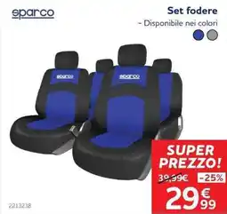 Norauto Sparco set fodere offerta