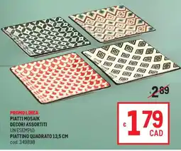 Metro Piatti mosaik decori offerta