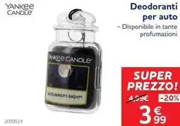 Norauto Yankee candle deodoranti per auto offerta