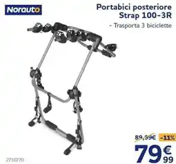Norauto Norauto Portabici posteriore Strap 100-3R offerta