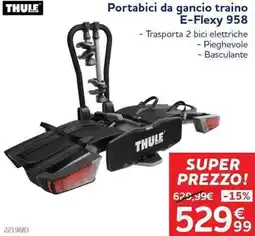 Norauto THULE Portabici da gancio traino E-Flexy 958 offerta