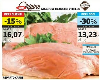 Coop Magro a tranci di vitello offerta