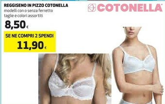 Coop Cotonella reggiseno in pizzo offerta