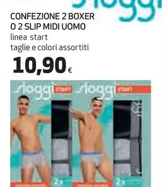 Coop Sloggi confezione 2 boxer uomo offerta