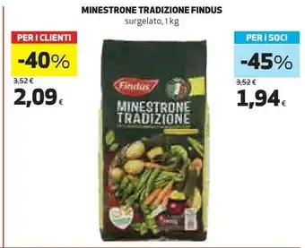 Coop Minestrone tradizione 1000 g(ml) offerta