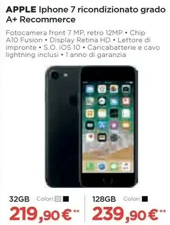 Iphone 7 32gb nero