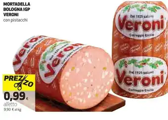Ipercoop Veroni mortadella bologna igp offerta