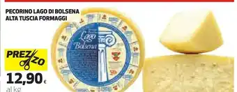 Ipercoop Lago di bolsena pecorino alta tuscia formaggi offerta