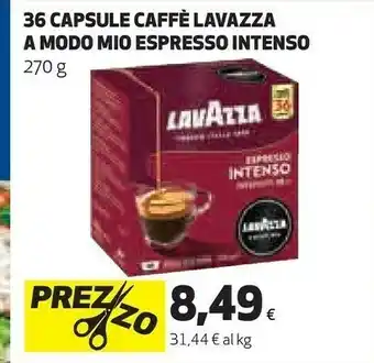 Ipercoop 36 capsule caffe a modo mio espresso intenso offerta