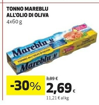 Ipercoop Tonno all olio di oliva offerta
