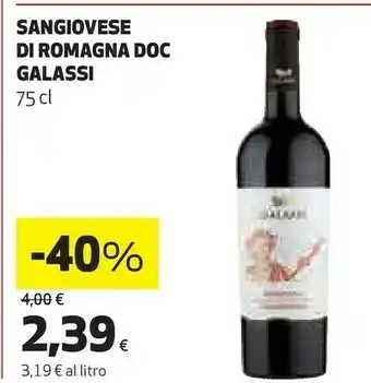 Ipercoop Sangiovese di romagna doc offerta