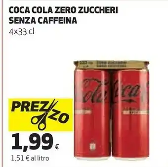 Ipercoop Zero zuccheri senza caffeina offerta