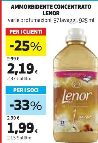 Ipercoop Ammorbidente concentrato offerta