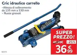 Norauto Cric idraulico carrello offerta