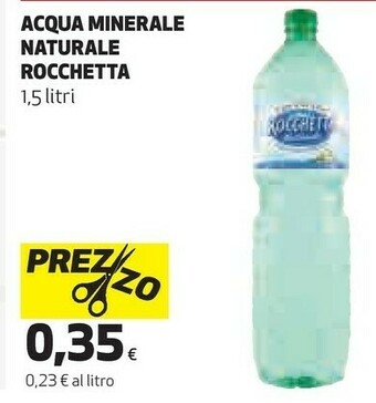 Ipercoop Acqua minerale naturale 1500 g(ml) offerta