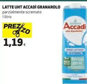 Ipercoop Accadì latte offerta