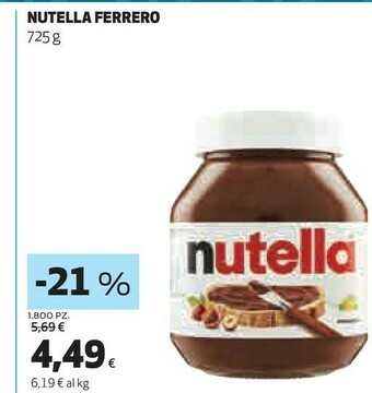 Ipercoop Nutella offerta