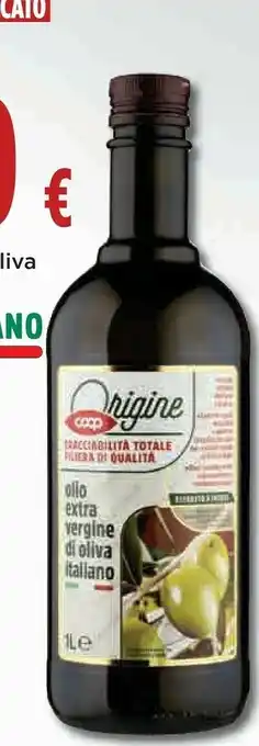 Ipercoop Olio extra vergine di oliva italiano offerta