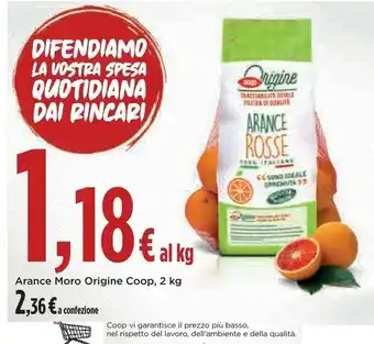 Coop Coop arance moro origine offerta