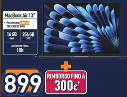 Unieuro MacBook Air 13" offerta