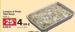 Carrefour Lasagne al Pesto Take Away offerta