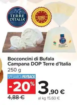 Carrefour Bocconcini di Bufala Campana DOP Terre d’Italia offerta