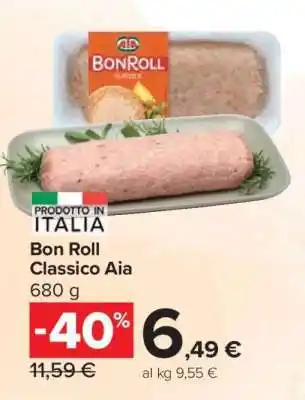Carrefour Bon Roll Classico Aia offerta