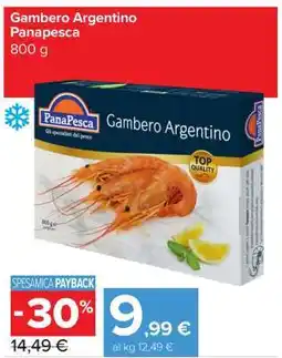 Carrefour Gambero Argentino Panapesca offerta