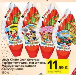 Carrefour Uovo Kinder Gran Sorpresa offerta