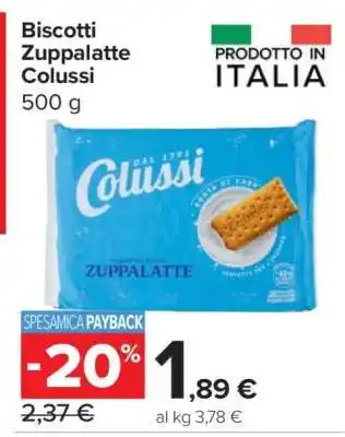Carrefour Biscotti Zuppalatte Colussi offerta