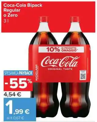 Carrefour Coca Cola Bipack Regular o Zero offerta