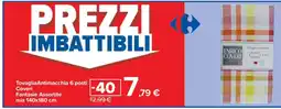 Carrefour Tovaglia Antimacchia 6 posti offerta