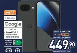 Unieuro Google PIXEL 10A offerta