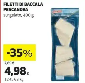 Coop Filetti di baccalà offerta
