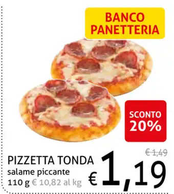 Pizzetta Tonda salame piccante 110g