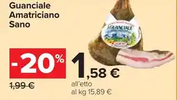 Carrefour Guanciale Amatriciano Sano offerta