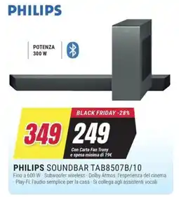 Trony PHILIPS SOUNDBAR TAB8507B/10 offerta
