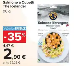 Carrefour Salmone a Cubetti The Icelander offerta