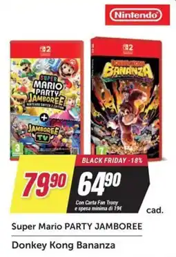 Trony Super mario party jamboree, donkey kong bananza offerta
