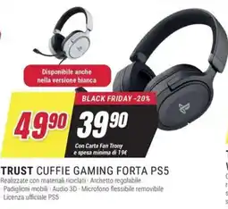 Trony Trust cuffie gaming forta PS5 offerta