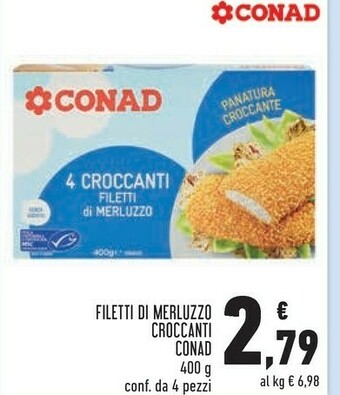 Conad City Conad filetti di merluzzo croccanti offerta