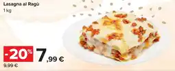 Carrefour Lasagna al Ragù offerta