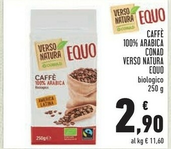 Conad - caffè 100% arabica equo biologico verso natura 250 g(ml)