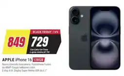 Trony APPLE iPhone 16 128GB offerta