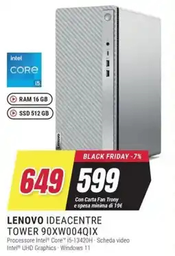 Trony LENOVO IDEACENTRE TOWER 90XW004QIX offerta