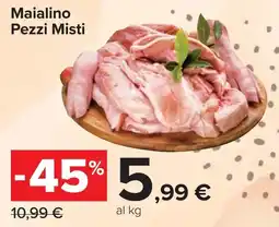 Carrefour Maialino Pezzi Misti offerta