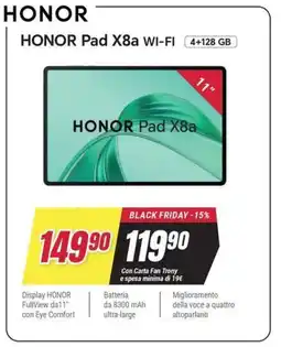 Trony HONOR Pad X8a WI-FI offerta