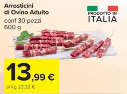 Carrefour Arrosticini di Ovino Adulto offerta