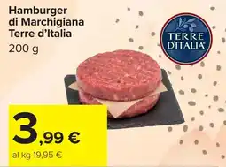 Carrefour Hamburger di Marchigiana Terre d'Italia offerta
